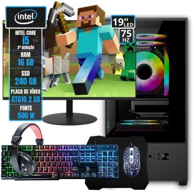 Imagem de Pc Gamer Montado Kit Computador Pronto Intel Core I5 3°g Ssd - 240 Gb - 16 Gb - Gt 610 2gb