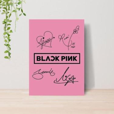 Imagem de Quadro Black Pink Kpop A4  Placa MDF 04 - Lomi Art