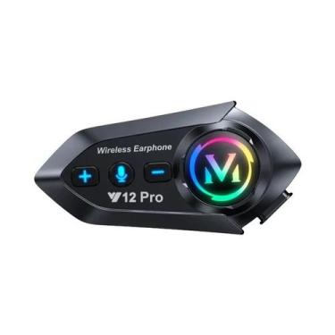 Imagem de Fone De Ouvido Bluetooth Para Capacete De Motocicleta Y12 pro Intercom