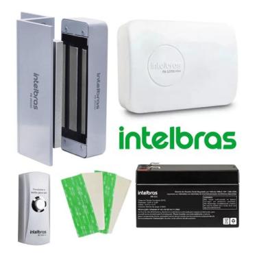 Imagem de Kit Fechadura Eletroímã Fe20150 Intelbras  Fonte Carregadora