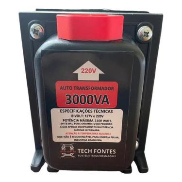 Imagem de Auto Transformador 3.000va Bivolt 110v Para 220v Ou 220v Para 110v - T