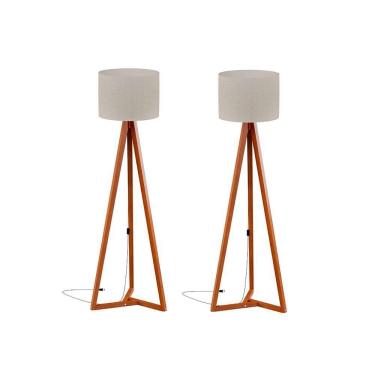 Imagem de Abajur De Chão Com Cúpula Nero Off White Nature 2 Unidades