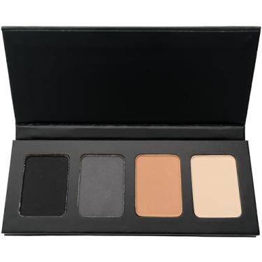 Imagem de Pure Ziva Mini Paleta De Sombras Veganas Em Preto Fosco, Cinza Prateado, Marrom Claro E Branco-Sujo; Sem Talco, Parabenos Testes Animais