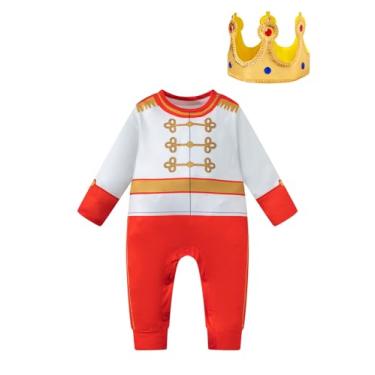 Imagem de bakjuno Macacão unissex para bebês, meninos, meninas, festas de Halloween, Dourado, 3-6 Mothes