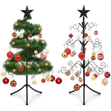 Imagem de Arrowbash Suporte para exibição de árvore de Natal de ferro forjado de 0,9 m, suporte de metal, para decoração de Natal, decoração de presente, fácil montagem