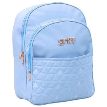 Imagem de Mochila Maternidade Triângulo Baby Premium Azul Claro