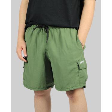 Imagem de Shorts DR7 Street Cargo Tactel Logo Letter - Verde-Unissex