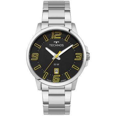 Imagem de Relógio Technos Masculino Racer Basico Prata - 2315lba/1y