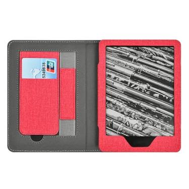 Imagem de Akacy Padrão pintado com alça capa protetora de couro PU para Kindle Paperwhite de 6,0 polegadas 11ª geração lançado em 2022/2024 (Modelo: C2V2L3/RS23CV) (16)