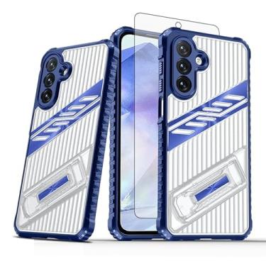 Imagem de Asuwish Capa de celular para Samsung Galaxy A54 5G com protetor de tela de vidro temperado e suporte resistente à prova de choque, suporte rígido, acessórios A545G A 54 54A 4G G5 SM A546U feminino