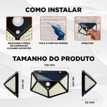 Imagem de Luminária Arandela Sola Led Luz Automática Sensor Presença - Relet