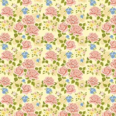 Imagem de Papel Parede Rosas Vermelhas E Amarelo Adesivo Sala Cozinha - LRP