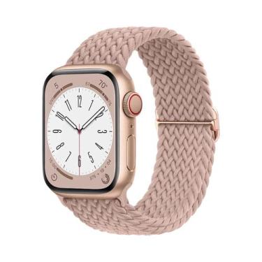 Imagem de Pulseira De Elástico Trançado Solo Loop Para Apple Watch De 45mm 44mm 