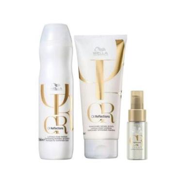 Imagem de Kit Wella Oil Reflections - Shampoo e Condicionador e Óleo-Unissex