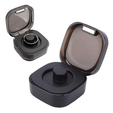 Imagem de Serounder Caixa de Carregamento de Anel Inteligente, Caixa de Carregador Portátil de Carregamento Rápido Magnético Tipo C Com Bateria de 200mAh Integrada para Anéis Inteligentes R02 R03 (Preta)