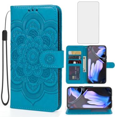 Imagem de Bohefo Capa para Pixel 10 Pro XL, capa carteira para Google 10ProXL com protetor de tela de vidro temperado, capa de celular flip de couro com suporte para cartão de crédito para Google Pixel 10 Pro