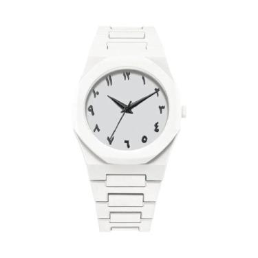 Imagem de Relógio Masculino Preto Com Mostrador Grande À Prova d'Água, Pulseira 