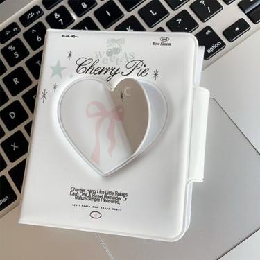Imagem de Estojo de armazenamento de fotos para álbum de fotos com laço doce, mini porta-cartões fotográficos, 7,6 cm, coração de amor, estojo de armazenamento de fotos