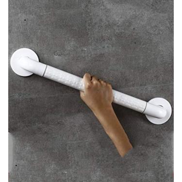 Imagem de uhyOHF Barra de apoio de segurança para banheiro, branca, laranja, barra de apoio de segurança para banheiro, barra de apoio de aço inoxidável antiderrapante, alta estabilidade e barra de apoio