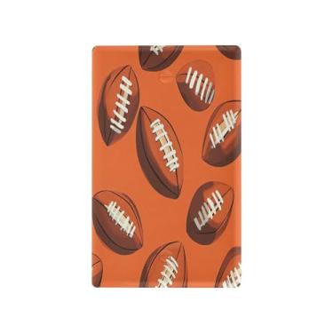 Imagem de Wassud Placa de cobertura para interruptor de luz, capa decorativa de futebol de rúgbi esportivo, placa de parede para tomadas elétricas em branco 11 x 6 cm