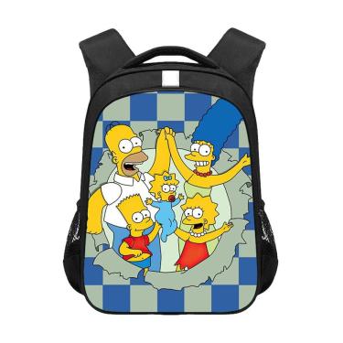 Imagem de Mochila escolar infantil Simpsons em poliéster impresso em 3D