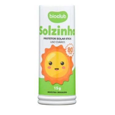 Imagem de Protetor Solar Infantil Bebê Fps80 Vegano Bastão 15g Bioclub