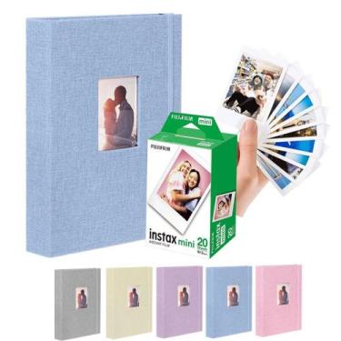 Imagem de Álbum para Camera Instax Mini + Filme 20 fotos Instax Mini - Album Azu