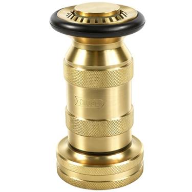 Imagem de SpringSpray Bocal de mangueira de incêndio NST/NH de 3,8 cm, equipamento de fogo de latão, bocal de pulverização de jato industrial resistente