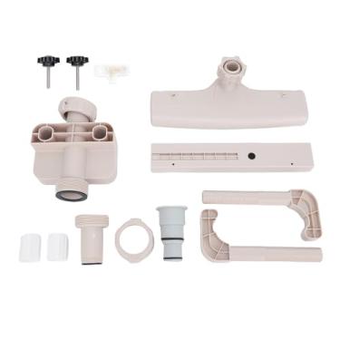 Imagem de Fonte de piscina acima do solo com luzes LED Cachoeira de 360 ​​graus para decoração ao ar livre e relaxamento Material de PVC resistente tamanho 12,4x17,7in