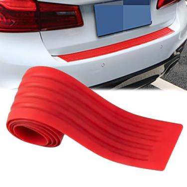 Imagem de EOHMAK Protetor de para-choque traseiro de carro protetor de peitoril de porta anticolisão faixa de proteção de porta-malas guarnição traseira do carro antiarranhões porta entrada de porta protetor de