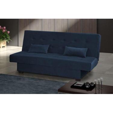 Imagem de Sofá Cama 3 Lugares Laila Azul Matrix