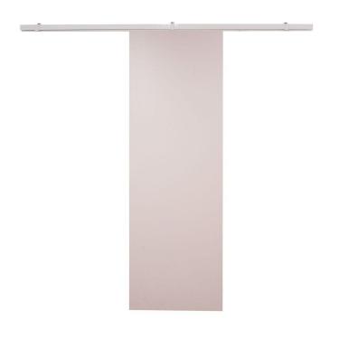 Imagem de Porta De Correr Branco Prime Com Kit Alumínio Branco - 210x70