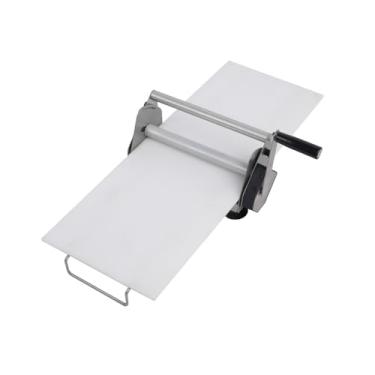Imagem de Chef Prosentials Folha de massa manual compacta de 30 cm, máquina de rolo de massa de aço inoxidável, configurações de espessura ajustável, para fazer massa folhada de padaria