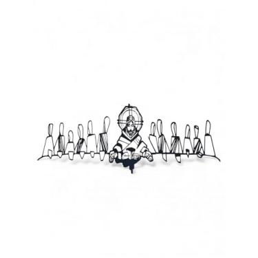 Imagem de Quadro Decorativo Santa Ceia Mdf 3mm 72x28 Preto