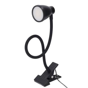 Imagem de YWBL-WH Lâmpada de Mesa Com Clipe, Luz de Leitura LED de 5 W Alimentada por USB Com 10 Níveis de Brilho e 3 Modos de Cor, Luz de Braçadeira de Pescoço de Ganso Flexível para Estudo de Escritório No