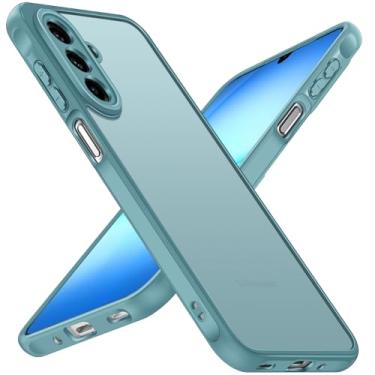 Imagem de ivoler Capa 3 em 1 para Samsung Galaxy A17 4G/5G com 2 protetores de tela de vidro temperado, [proteção de grau militar] Capa protetora de telefone fina fosca e traseira rígida [antiarranhões