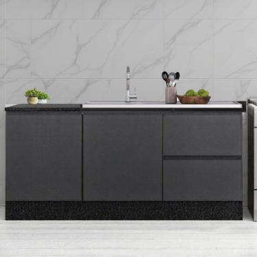 Imagem de Cozinha Modulada Etna 2 Balcoes para Pia Poliman Moveis