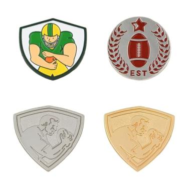 Imagem de RLHRNDE Conjunto de 4 peças de broche de lapela esmaltado para mulheres, homens, coleção delicada, tema de jogo de coroa, emblemas para chapéu, roupas, camisa, mochila, time esportivo, prêmio