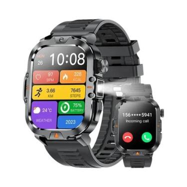 Imagem de Relógio Inteligente Bluetooth Masculino LIGE V17 Com Luz LED, IP68 À P