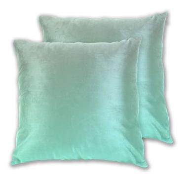 Imagem de Joitme Camuflagem verde água-marinha média gradiente capas de almofadas conjunto de 2, almofada com acento fofo colorido boho decoração de casa, sofá, 50 x 50 cm, 2 peças