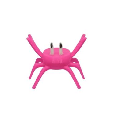 Imagem de Suporte de Talheres Forma Caranguejo Divertido, Funcional, Organizador para Mesa Cozinha e Jantar Ideal para Famílias(Rosa)