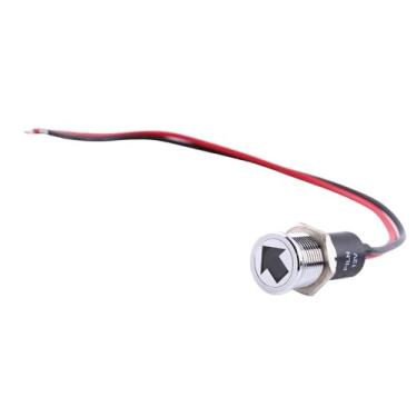 Imagem de Luqeeg 12V 14mm de Alto Padrão LED Luz Indicadora do Painel Vermelho para Bicicleta Carro Barco à Prova D'água (Luz Verde)