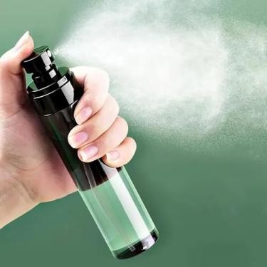 Imagem de Mini frasco de spray de névoa fina recarregável, dispensador de viagem para toner, álcool, hidratação facial