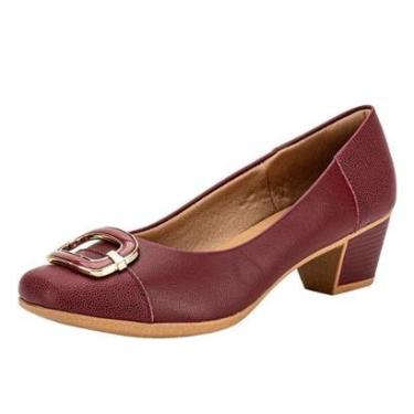 Imagem de Sapato Feminino Salto Grosso Usaflex Mm1502-Feminino