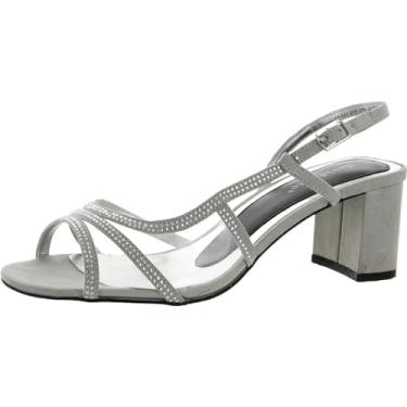 Imagem de David Tate Sandálias femininas de salto, Prata, 6.5 X-Wide