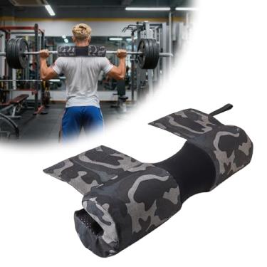 Imagem de Tobefore Almofada de barra para impulsos e agachamentos no quadril - Almofada antiderrapante extra grossa com alça ajustável, serve para barras olímpicas/padrão e máquina Smith