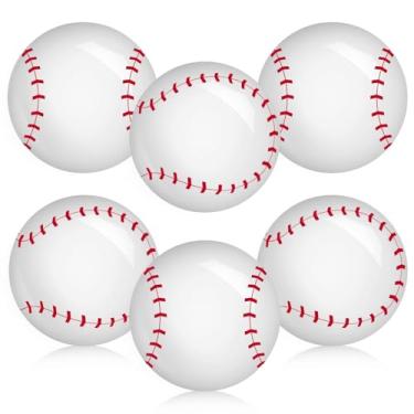 Imagem de Demonwer 6 bolas de beisebol infláveis de 26 cm, bolas de praia, bolas esportivas para beisebol, festa de aniversário, verão, atividades ao ar livre, decorações de piscina