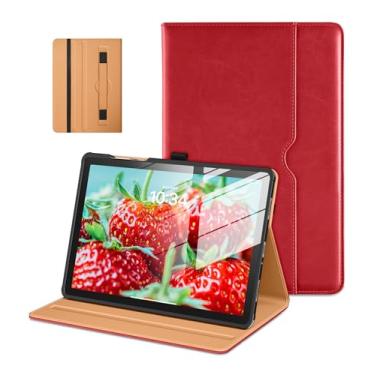 Imagem de DTTO Capa para Samsung Galaxy Tab A11+/A11 Plus/A9+ Plus de 11 polegadas (2023/2025), capa fólio de couro premium com alça de mão para visualização em vários ângulos e despertar/hibernar