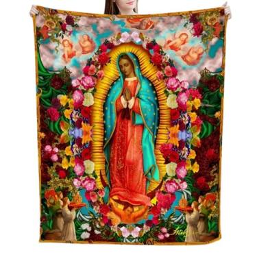 Imagem de Manta Da Virgem Maria - Mantas de Cama Quentes 150x100 cm - Manta De Oração Cristã - Para Adultos Sala De Estar Sofá Cama Cadeira De Meditação Dormitório Piquenique Quarto Estudo