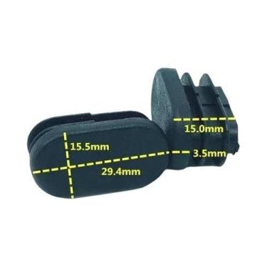 Imagem de 16 Peças De Protetores De Pés De Cadeira De Silicone Oval, Almofadas P